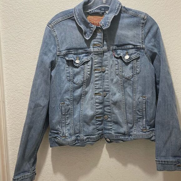 Levis blue Denim jacket in size L - Picture 1 of 8
